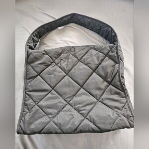 COS Quilted Black Tote Bag Large